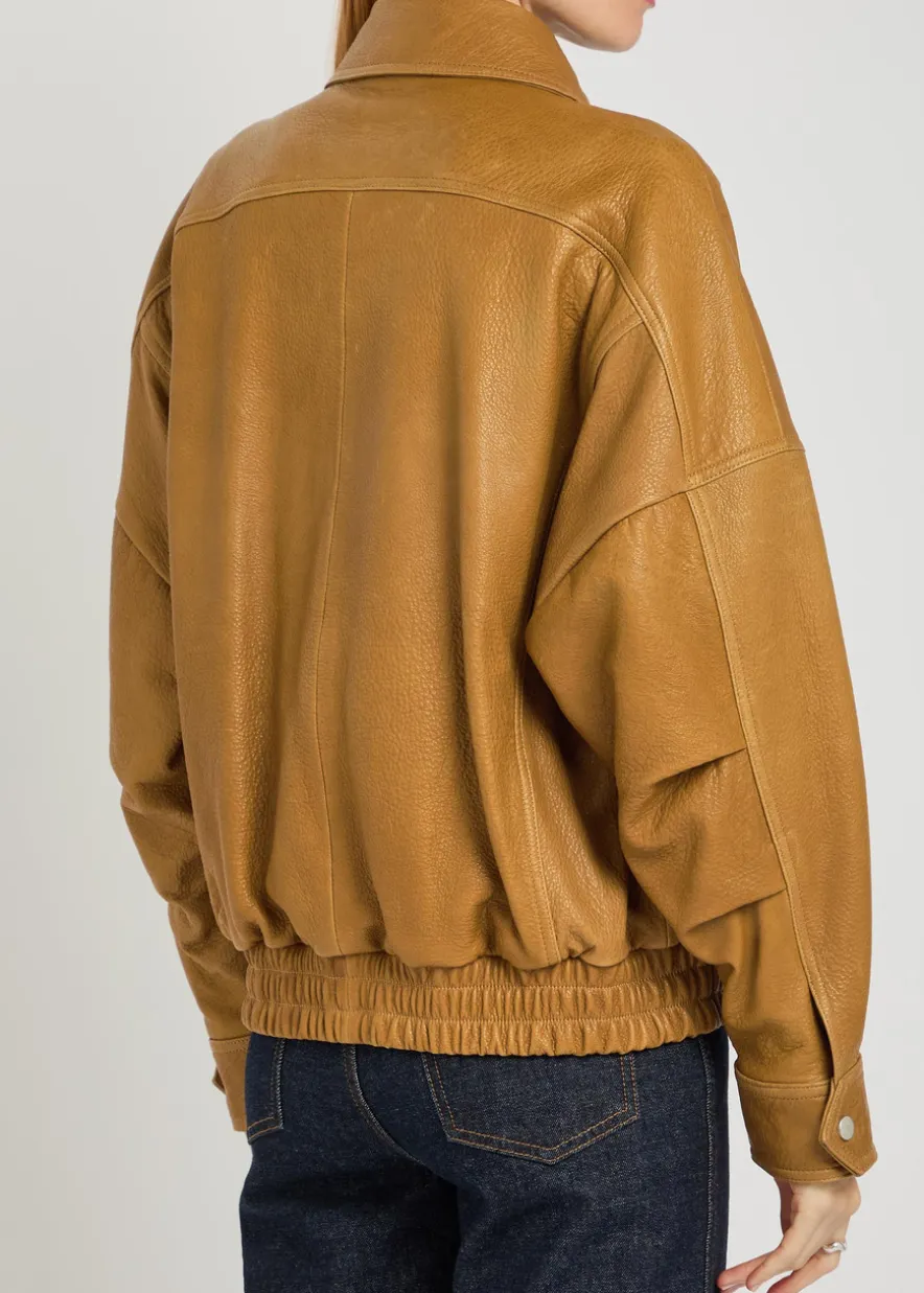 Dalma grained leather jacket