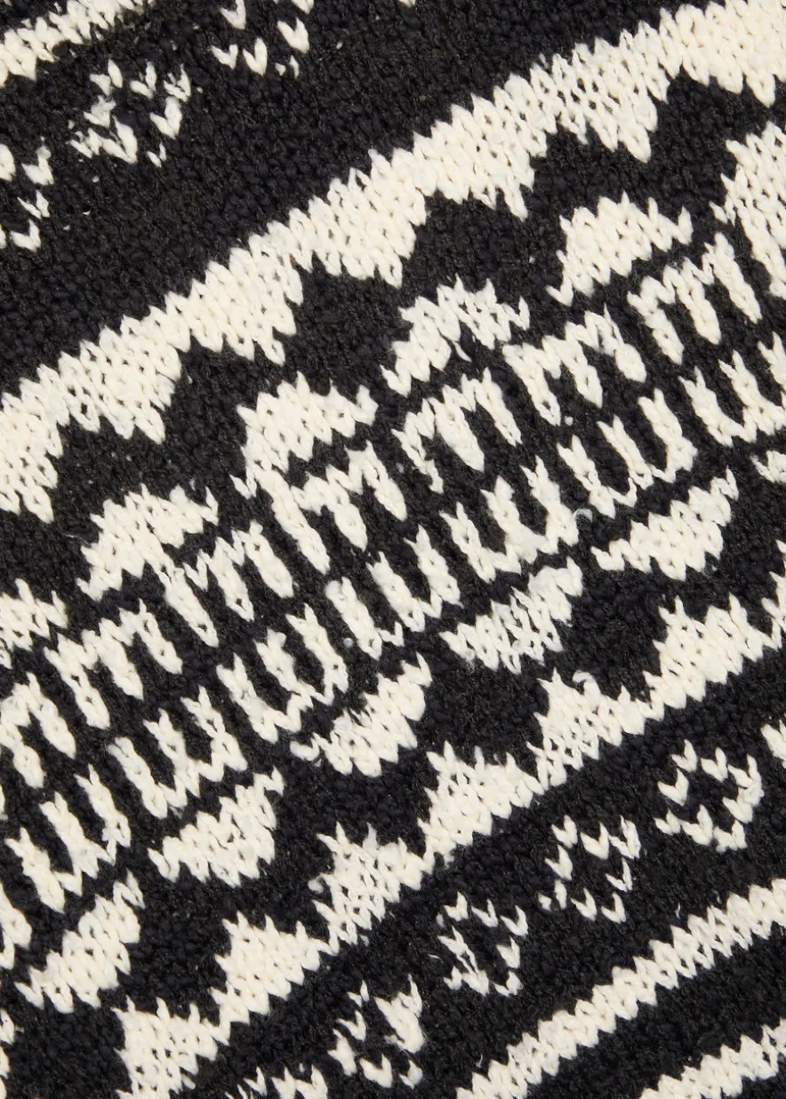 Dani patterned cotton-blend jumper