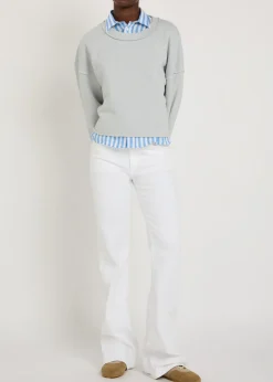 Dantown cropped cotton sweatshirt