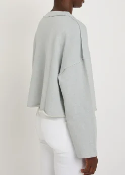 Dantown cropped cotton sweatshirt
