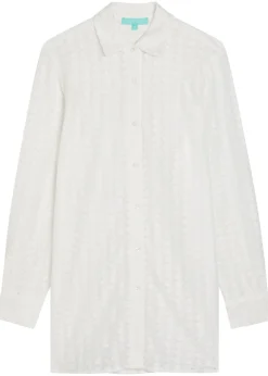 Daria lace cover-up shirt