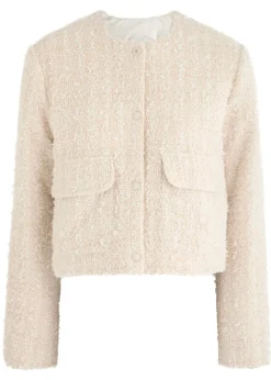 Dauphin logo tweed and shell jacket
