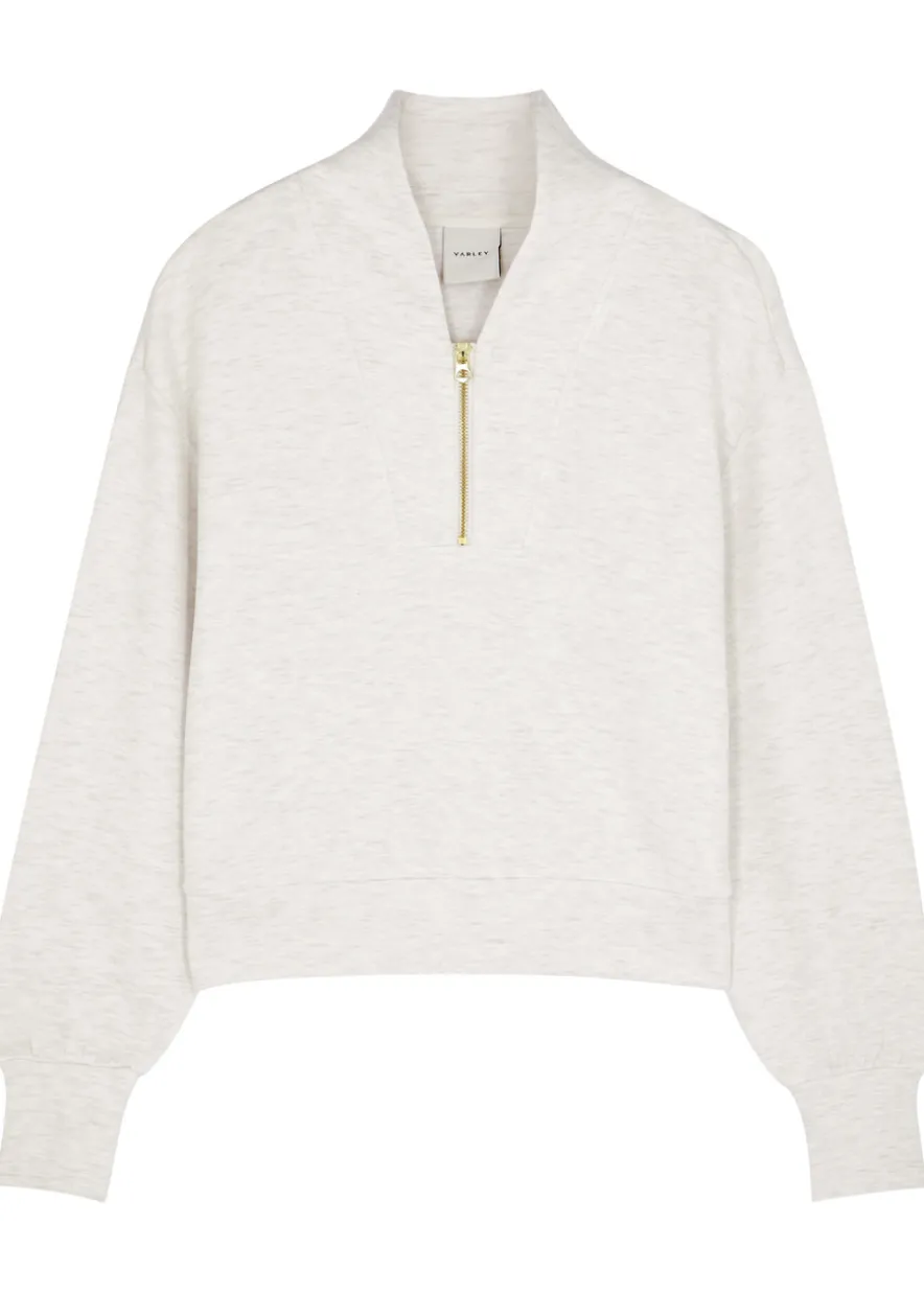 Davidson half-zip stretch-jersey sweatshirt