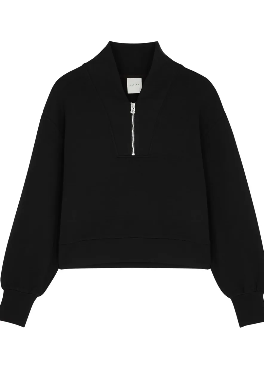 Davidson half-zip stretch-jersey sweatshirt