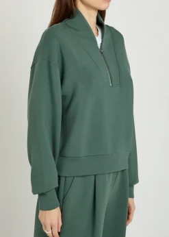 Davidson half-zip stretch-jersey sweatshirt