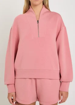 Davidson half-zip stretch-jersey sweatshirt