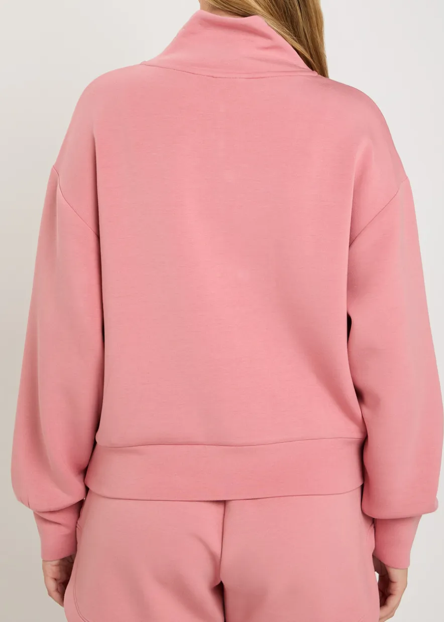 Davidson half-zip stretch-jersey sweatshirt