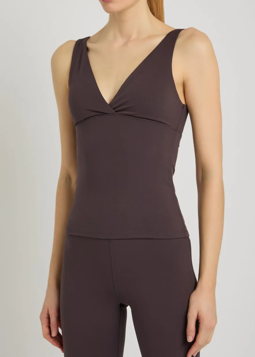 Dayflex V-neck stretch-jersey vest