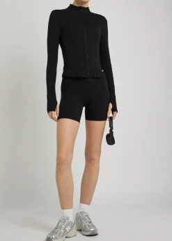 Dayflex zip up stretch-jersey top