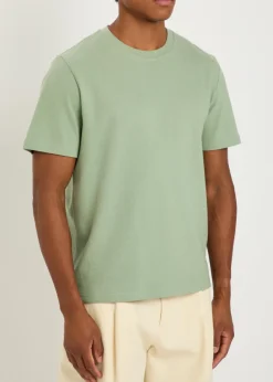 Dean textured-knit cotton T-shirt