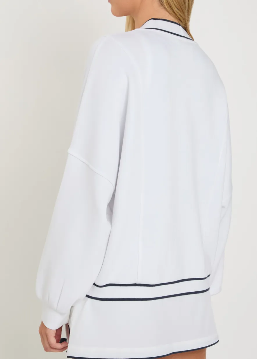 Decker Off Court stretch-jersey cardigan