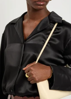 Delan silk-satin shirt