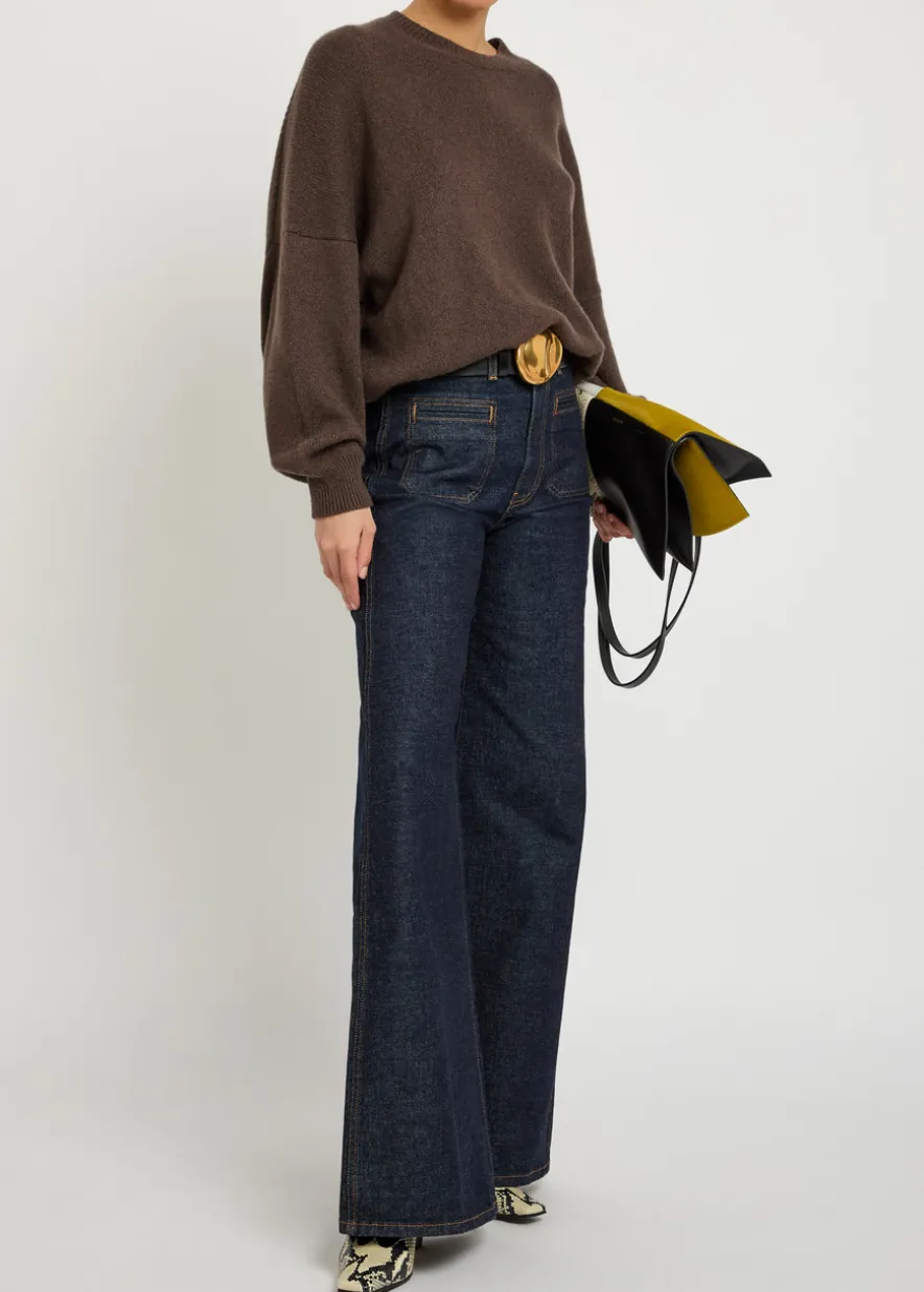 Delmonico wide-leg cut denim jeans