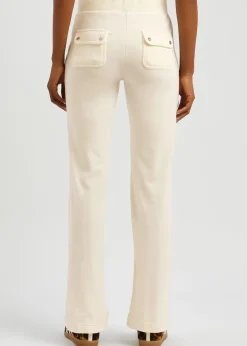 Del Ray logo velour sweatpants