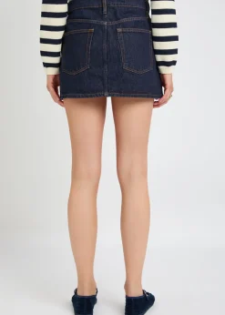 Denim mini skirt