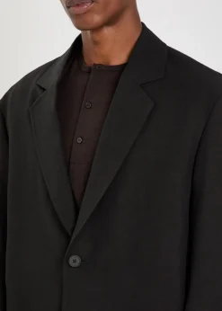 Denison linen and wool-blend blazer