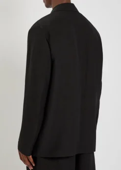 Denison linen and wool-blend blazer