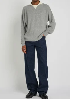 Desmond silk-knit polo