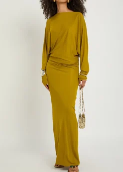 Devana open back jersey maxi dress