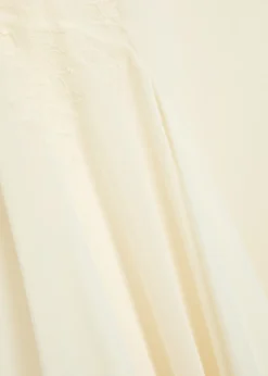 Dia embroidered appliquéd silk maxi dress