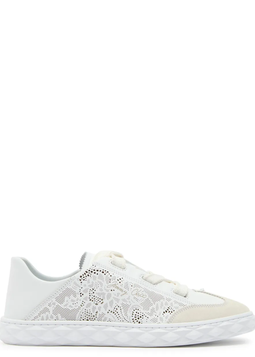 Diamond Light Flex perforated leather sneakers