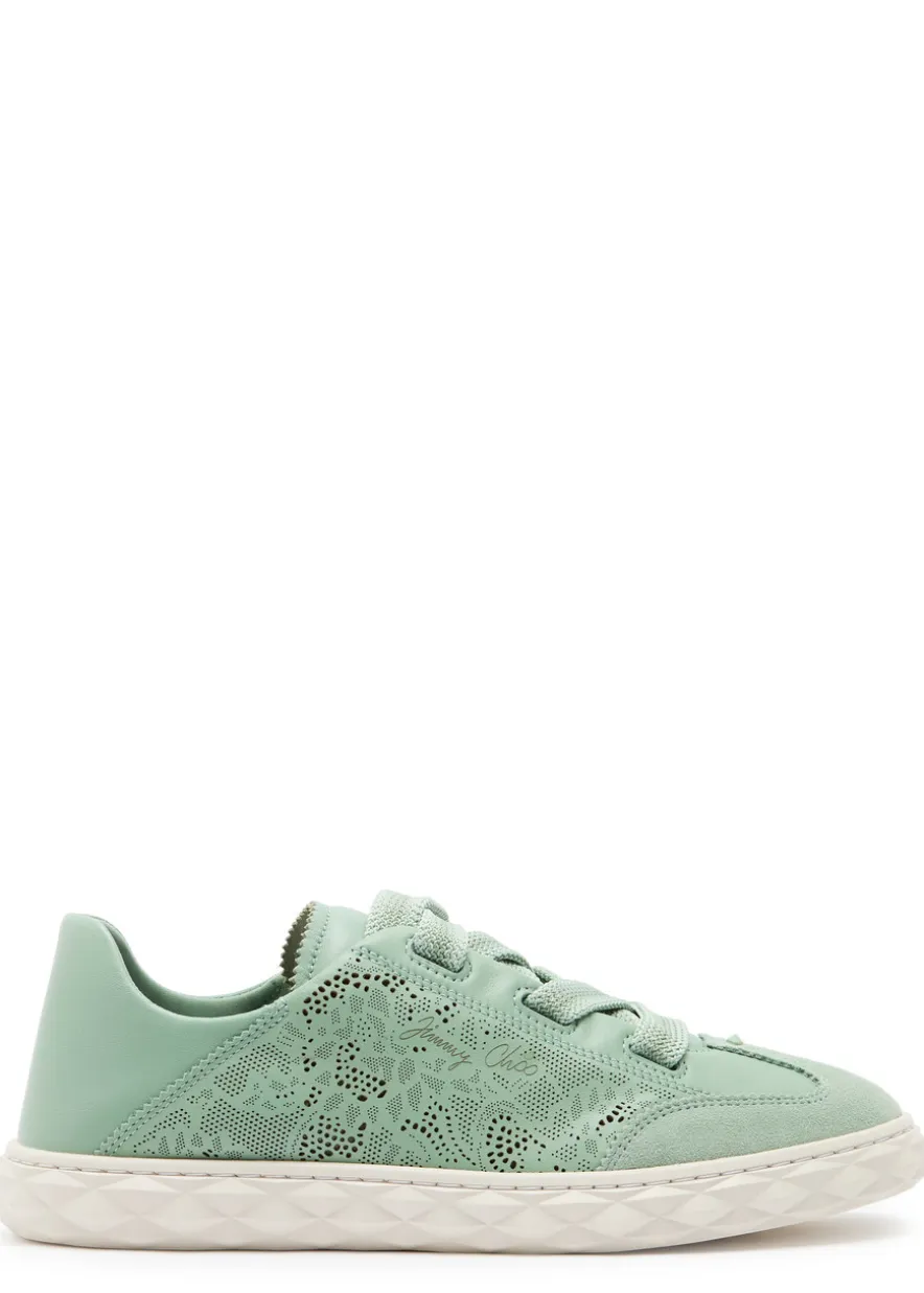 Diamond Light Flex perforated leather sneakers