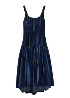 Diana structured velvet midi dress