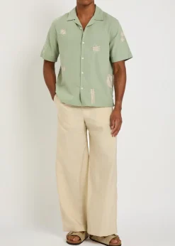Didcot embroidered seersucker shirt