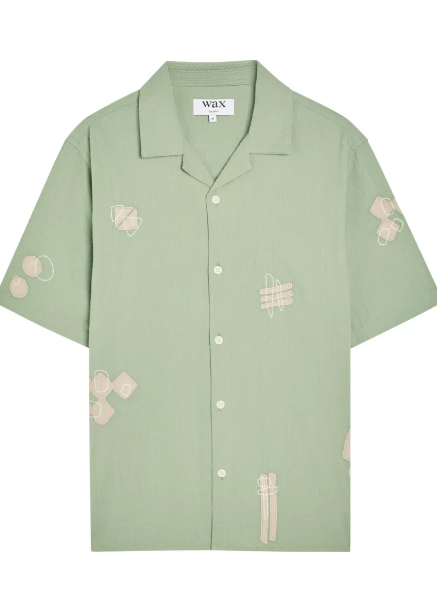 Didcot embroidered seersucker shirt
