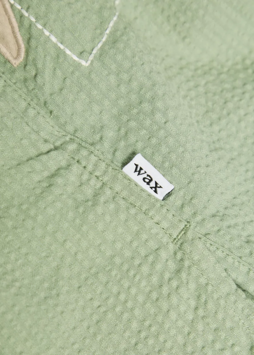 Didcot embroidered seersucker shirt