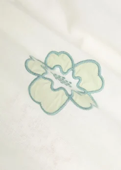 Didcot floral-embroidered cotton-blend shirt