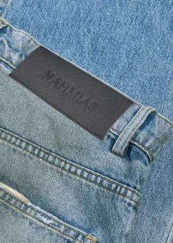 Dirty Wash distressed straight-leg jeans