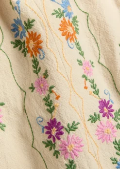 Doily Days floral-embroidered cotton top