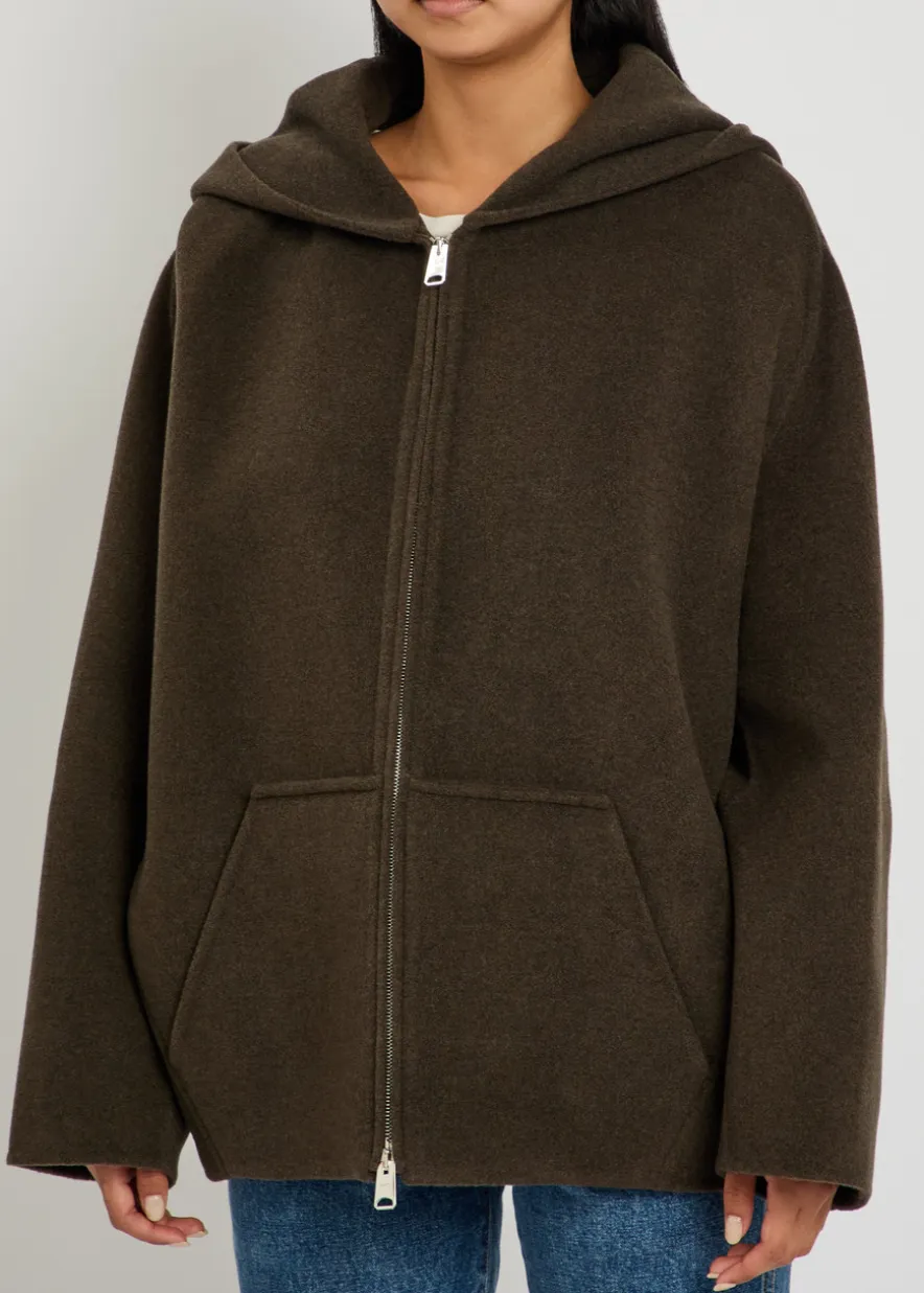 Dolem hooded wool jacket