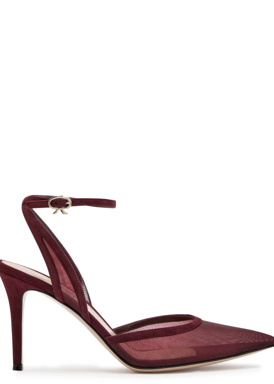 Dorotea 85 mesh and suede sandals