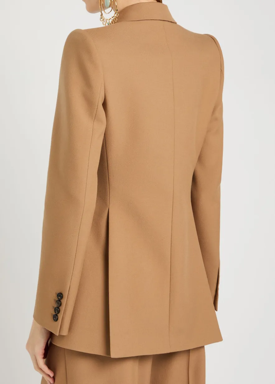 Double-breasted wool blazer