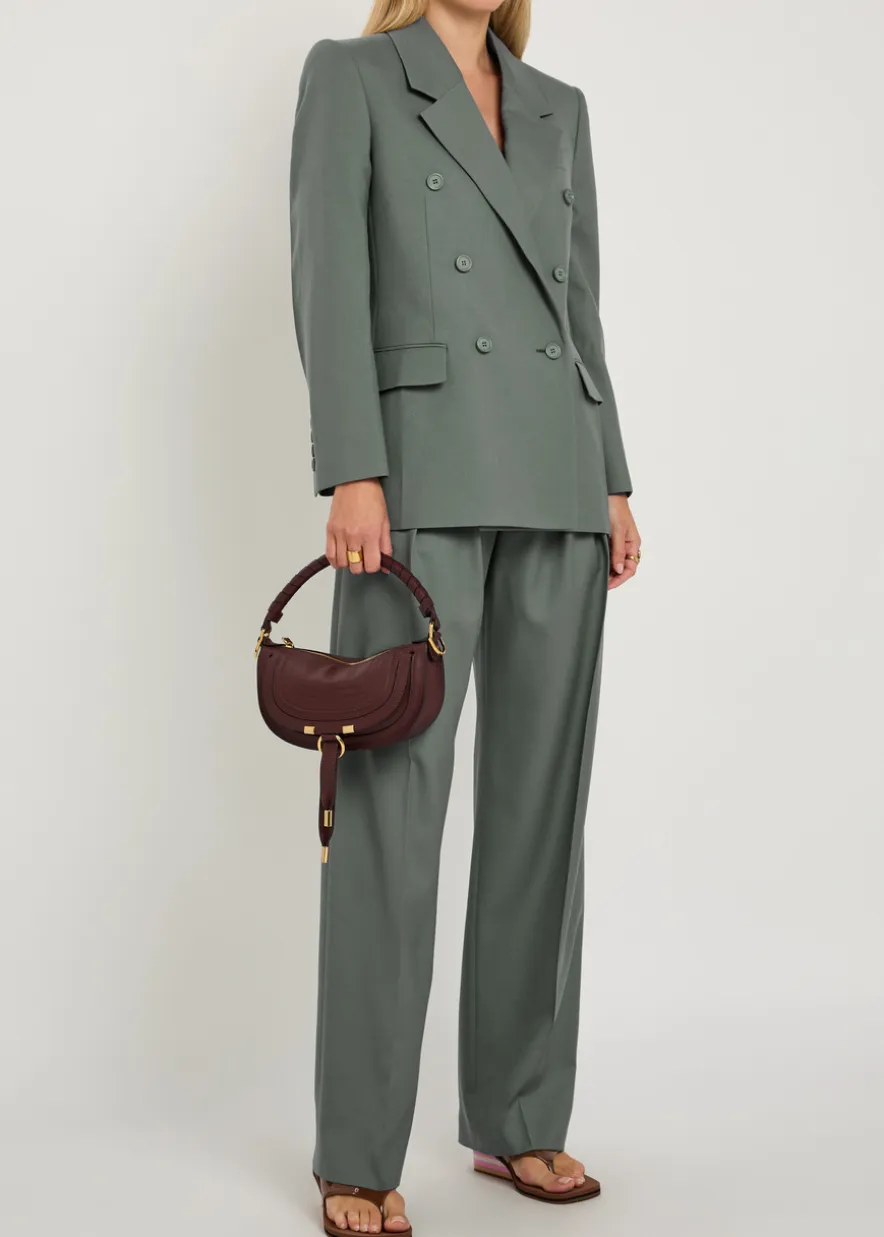 Double-breasted wool blazer