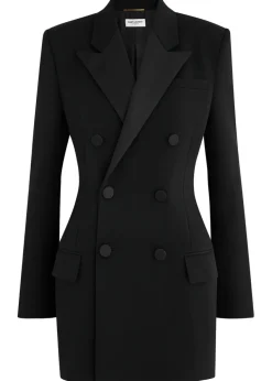 Double-breasted wool blazer