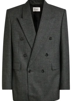 Double-breasted wool blazer