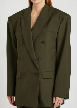 1988 double-breasted woven blazer