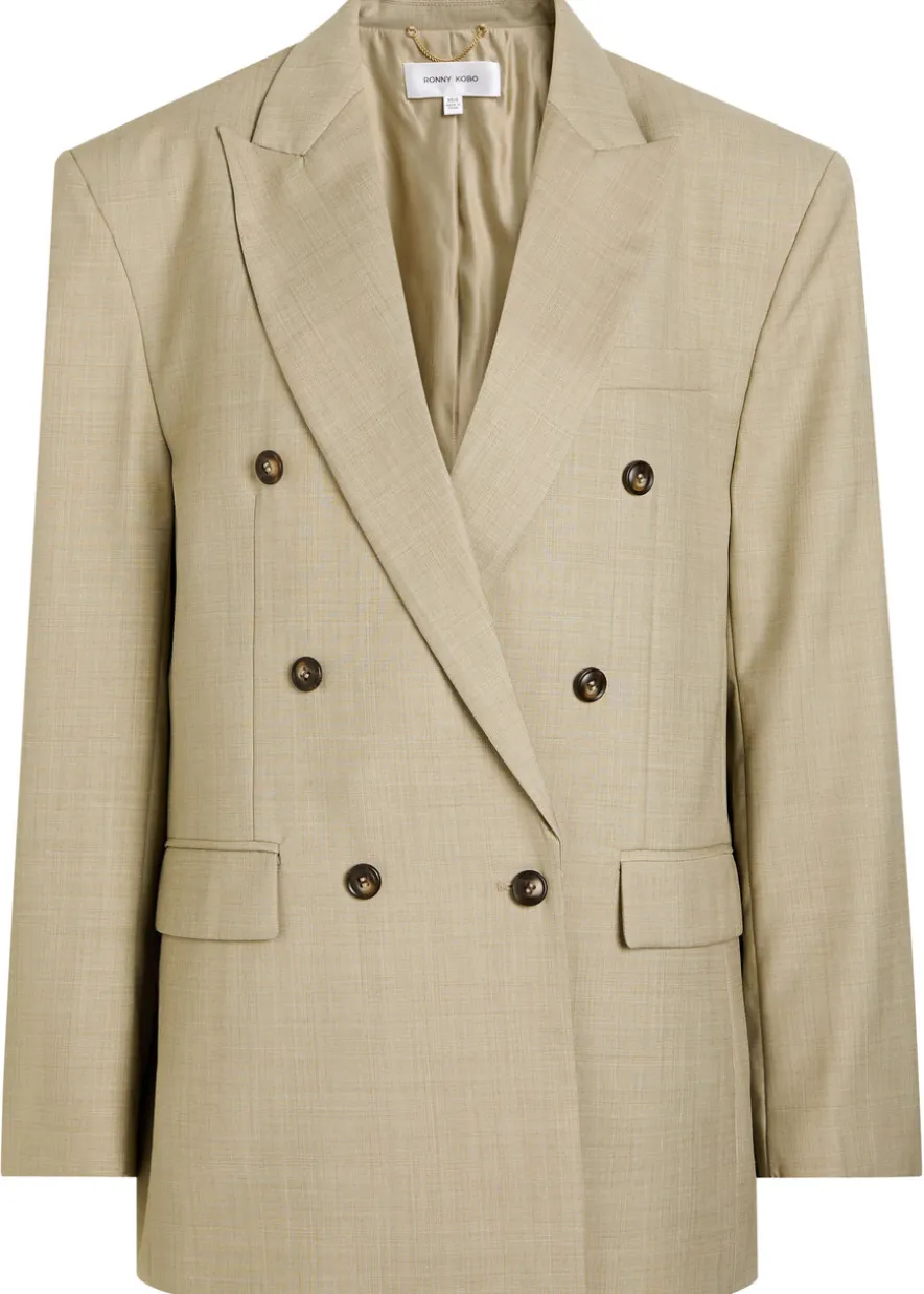 1988 double-breasted woven blazer