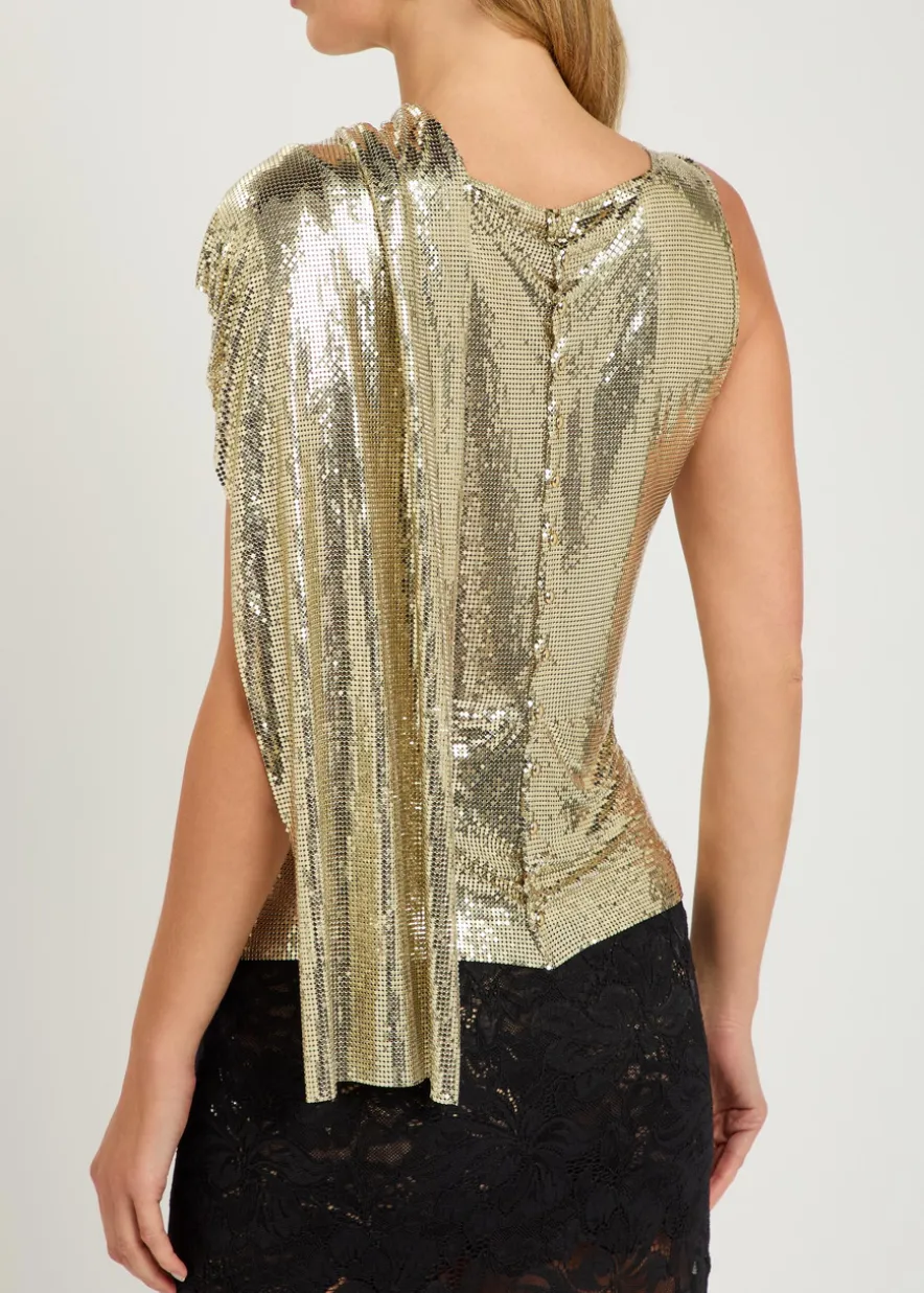 Draped chainmail top