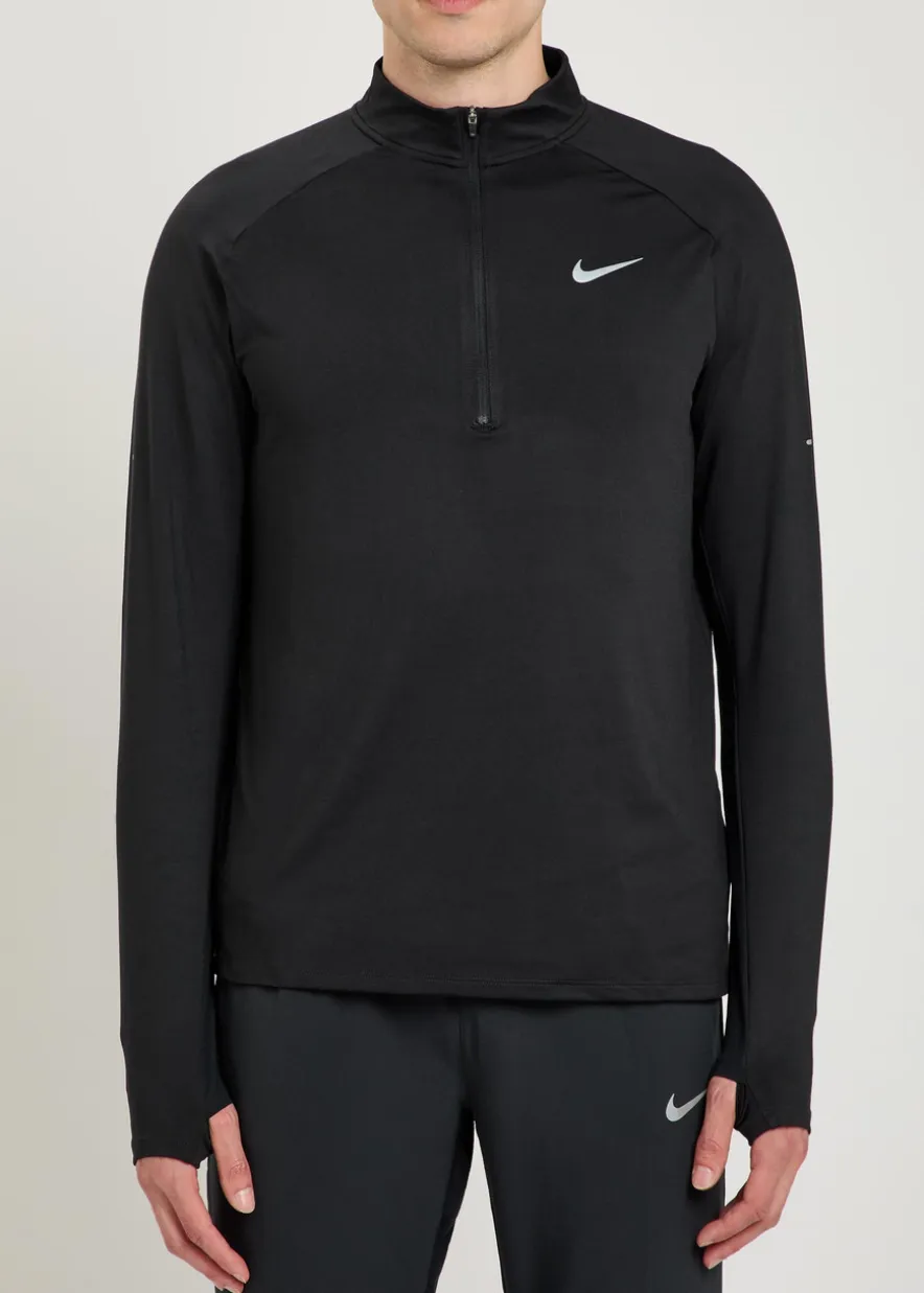 Dri-FIT quarter-zip stretch-jersey running top