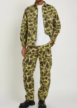 Duck camouflage canvas overshirt