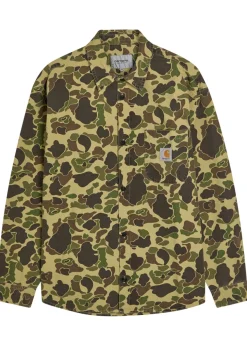 Duck camouflage canvas overshirt