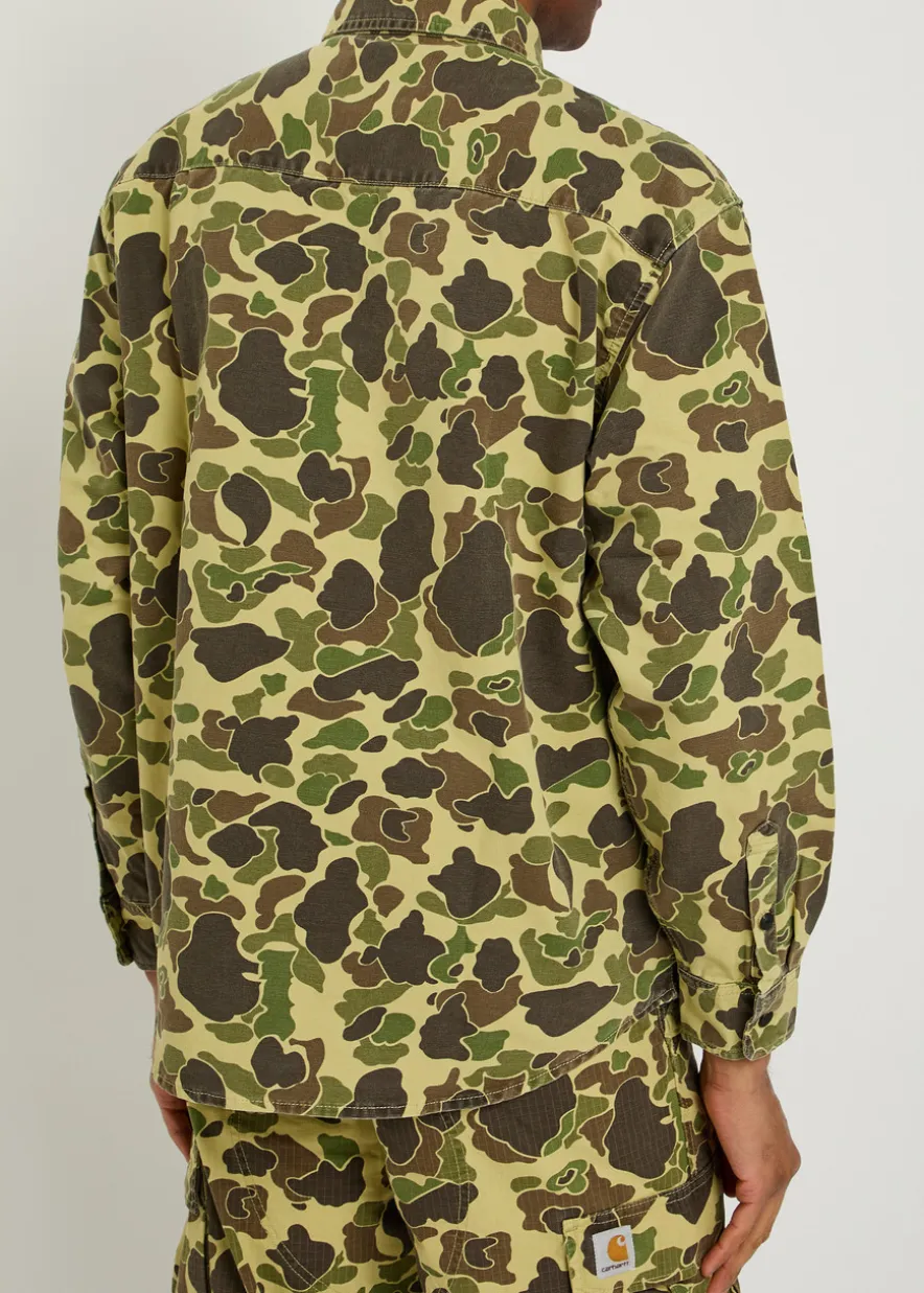 Duck camouflage canvas overshirt