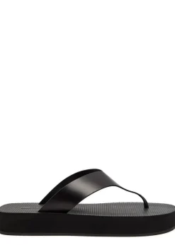 Dune flatform leather sandals