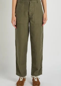 Earl straight-leg cotton trousers