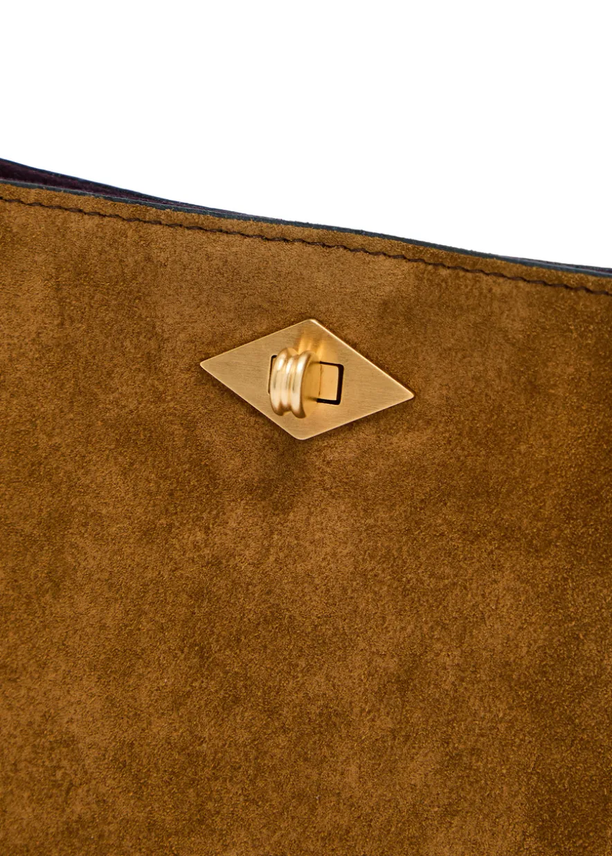 Ease suede clutch