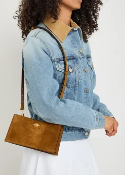 Ease suede clutch
